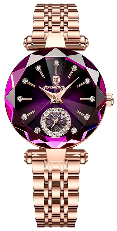 Luxury Women’s Watch – Diamond Dial | Rose Gold Leather Strap | 30M Waterproof - Image 9